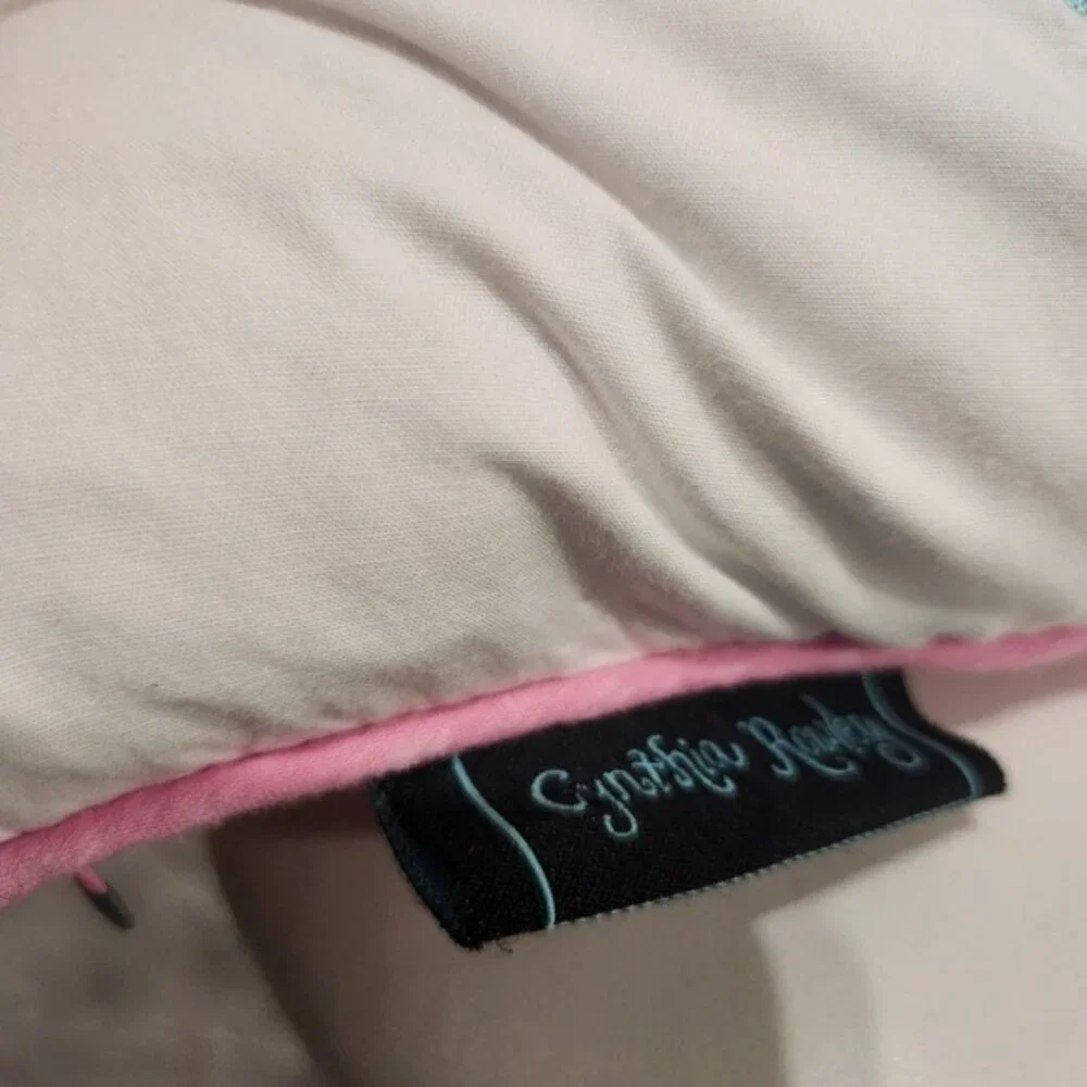 Vintage Cynthia Rowley Kids‎ Embroidered Ballerina Pillow Decorative 